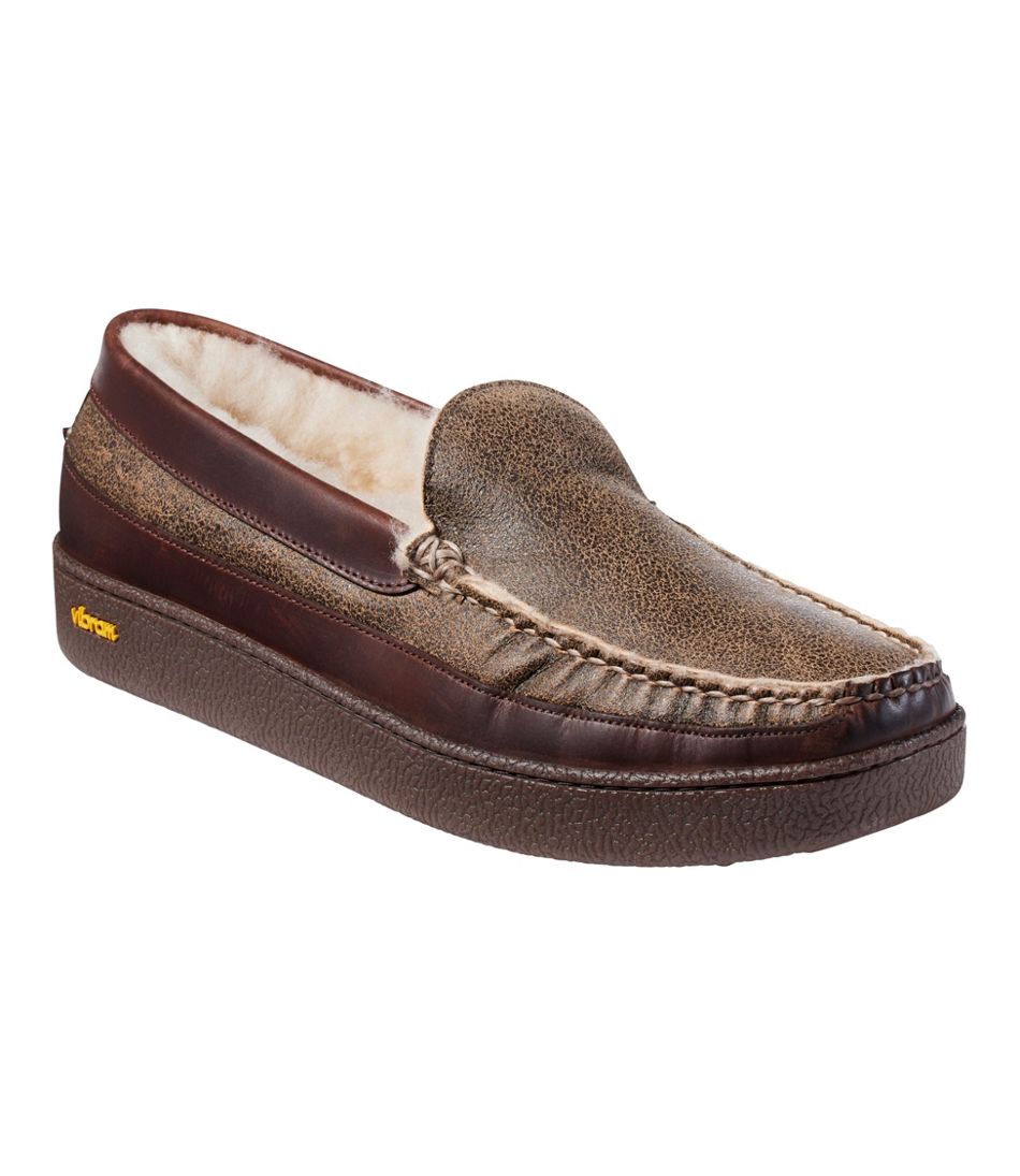 Men's Lodge Moc Vibram® Slippers, Shearling | L.L.Bean Featured