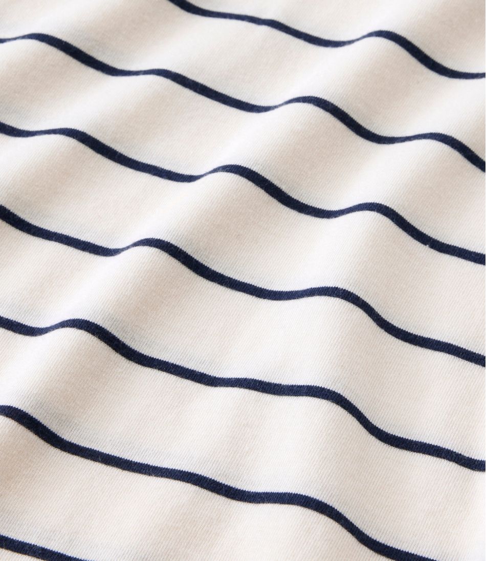 Women's Soft Stretch Supima-Blend Tee, Turtleneck Stripe | L.L.Bean Classic