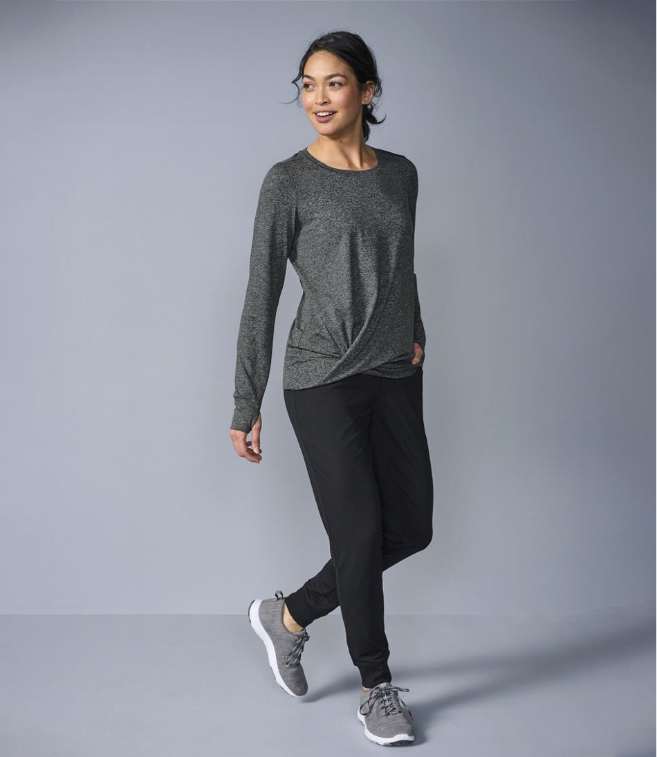 Women's VentureSoft Twist-Front Top, Long-Sleeve | L.L.Bean Essential