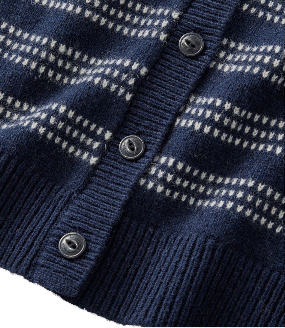 Women's Bean's Classic Ragg Wool Sweater, Button-Front Cardigan Novelty | L.L.Bean Essential