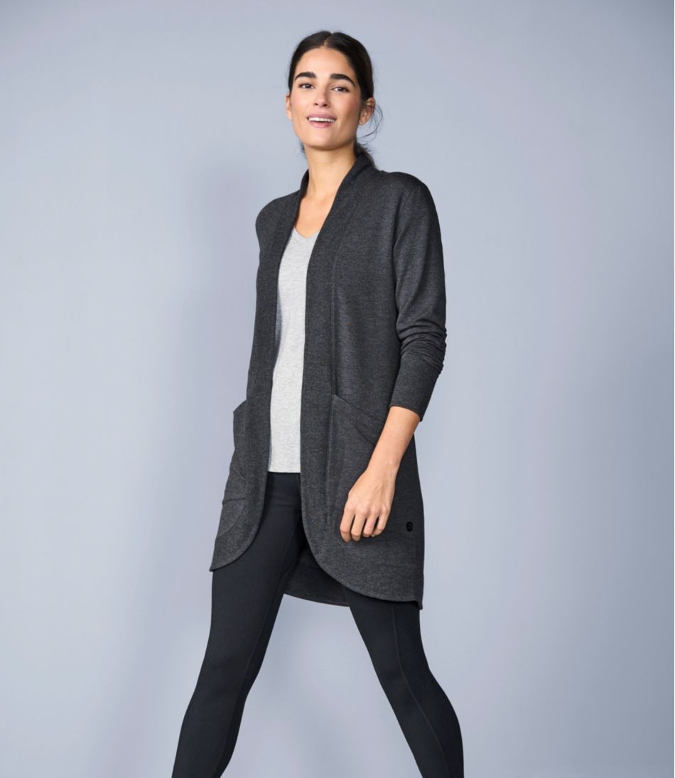 Women's SoftFlex Long Open Cardigan | L.L.Bean Signature