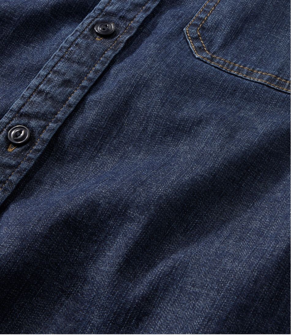 Men's BeanFlex® Denim Shirt, Traditional Untucked Fit | L.L.Bean Featured