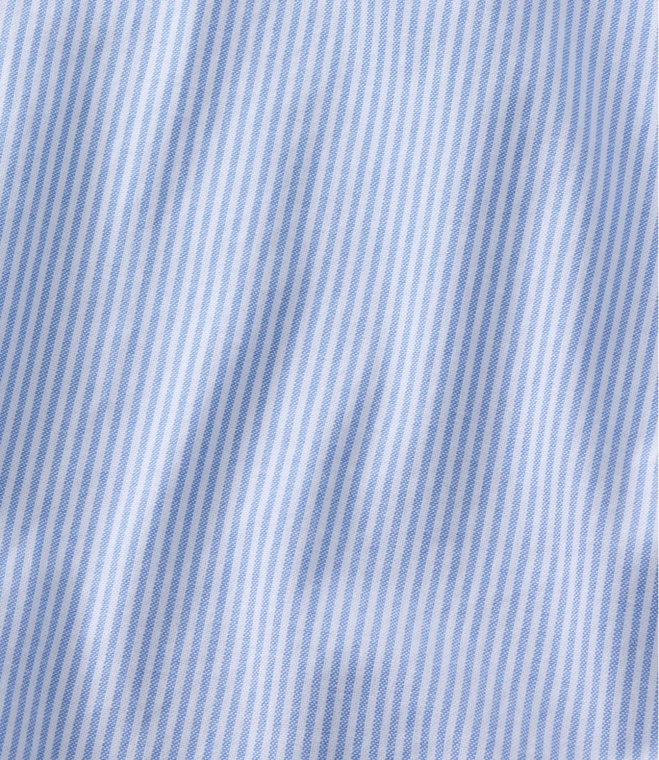 Men's Comfort Stretch Oxford Shirt, Slightly Fitted Untucked Fit, Stripe | L.L.Bean Recommended