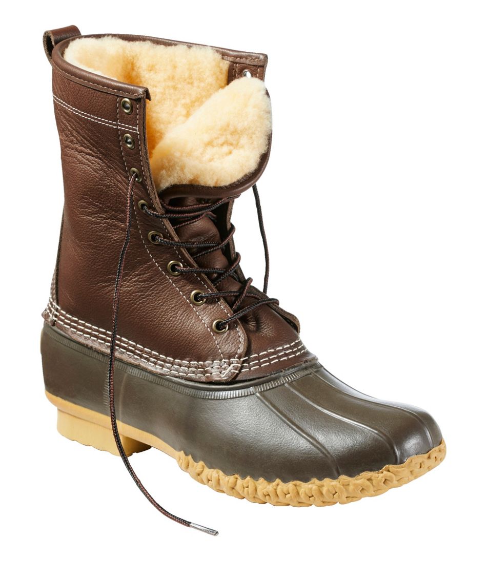 Men's Bean Boots, 10" Shearling-Lined | L.L.Bean Everyday