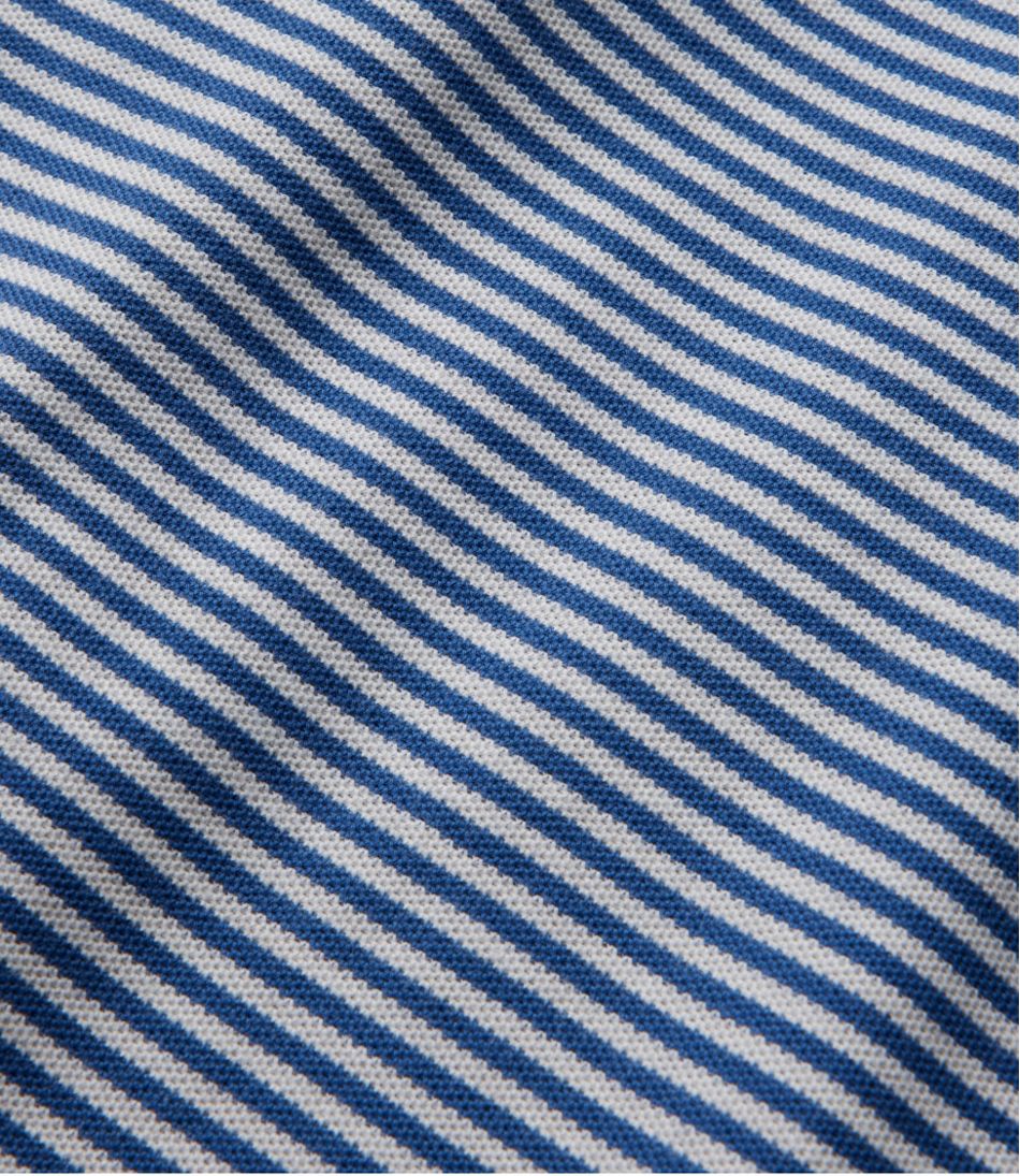 Men's Premium Double L® Polo, Banded Short-Sleeve Without Pocket Stripe | L.L.Bean Popular