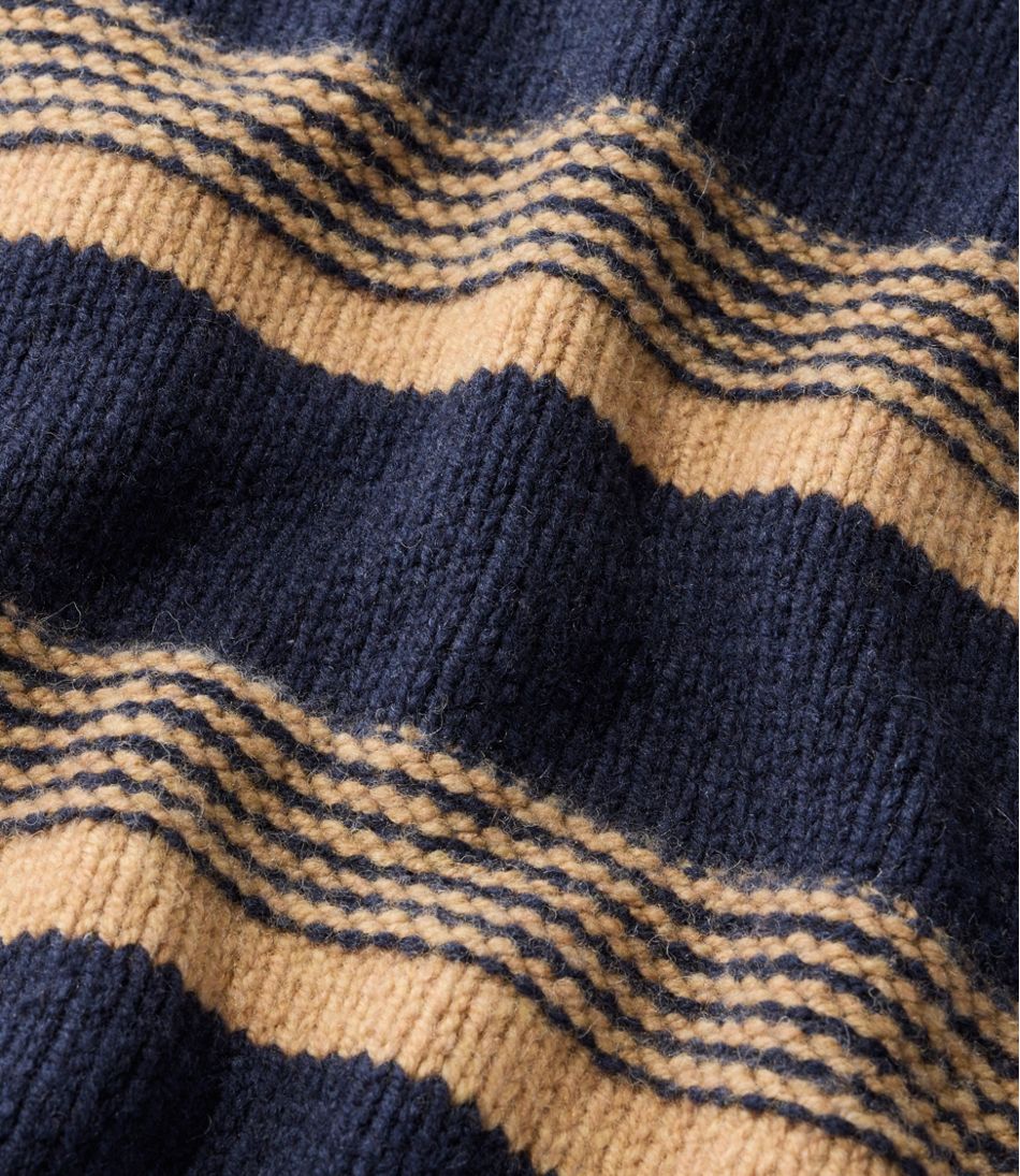 Men's Bean's Classic Ragg Wool Sweater, Crewneck, Stripe | L.L.Bean Value