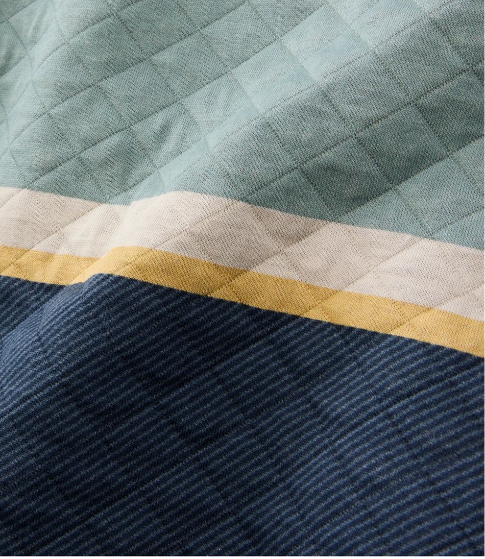 Men's Quilted Sweatshirt, Crewneck, Stripe | L.L.Bean Essential