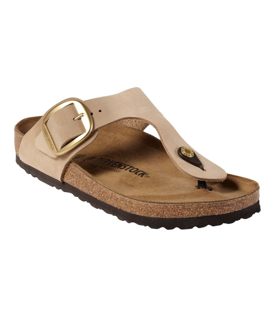 Women's Birkenstock Big Buckle Gizeh Sandals, Nubuck | L.L.Bean Exclusive