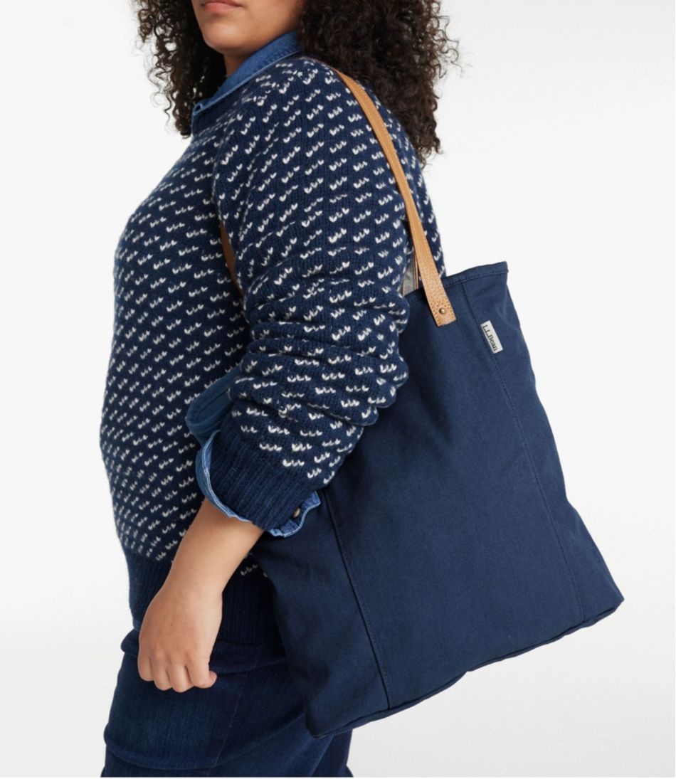 Leather-Handle Essential Tote Bag | L.L.Bean Classic