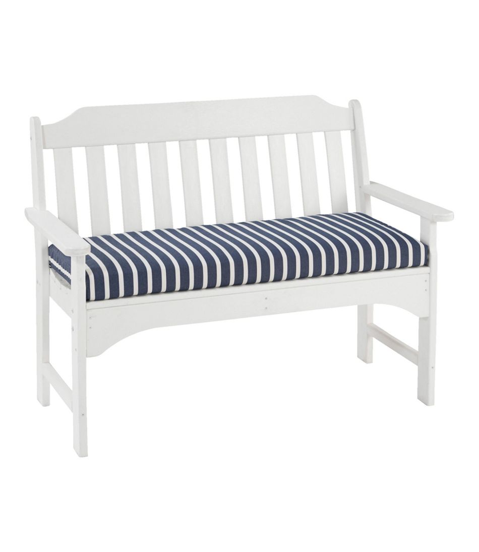 Casco Bay All-Weather Bench Cushion, Stripe | L.L.Bean Recommended
