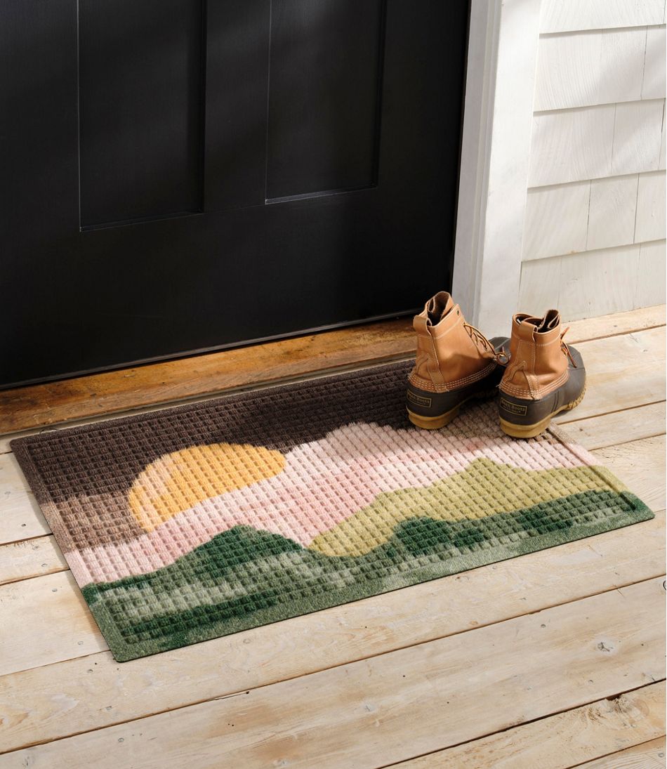 Printed Recycled Waterhog Doormat, Sunset | L.L.Bean Great Value