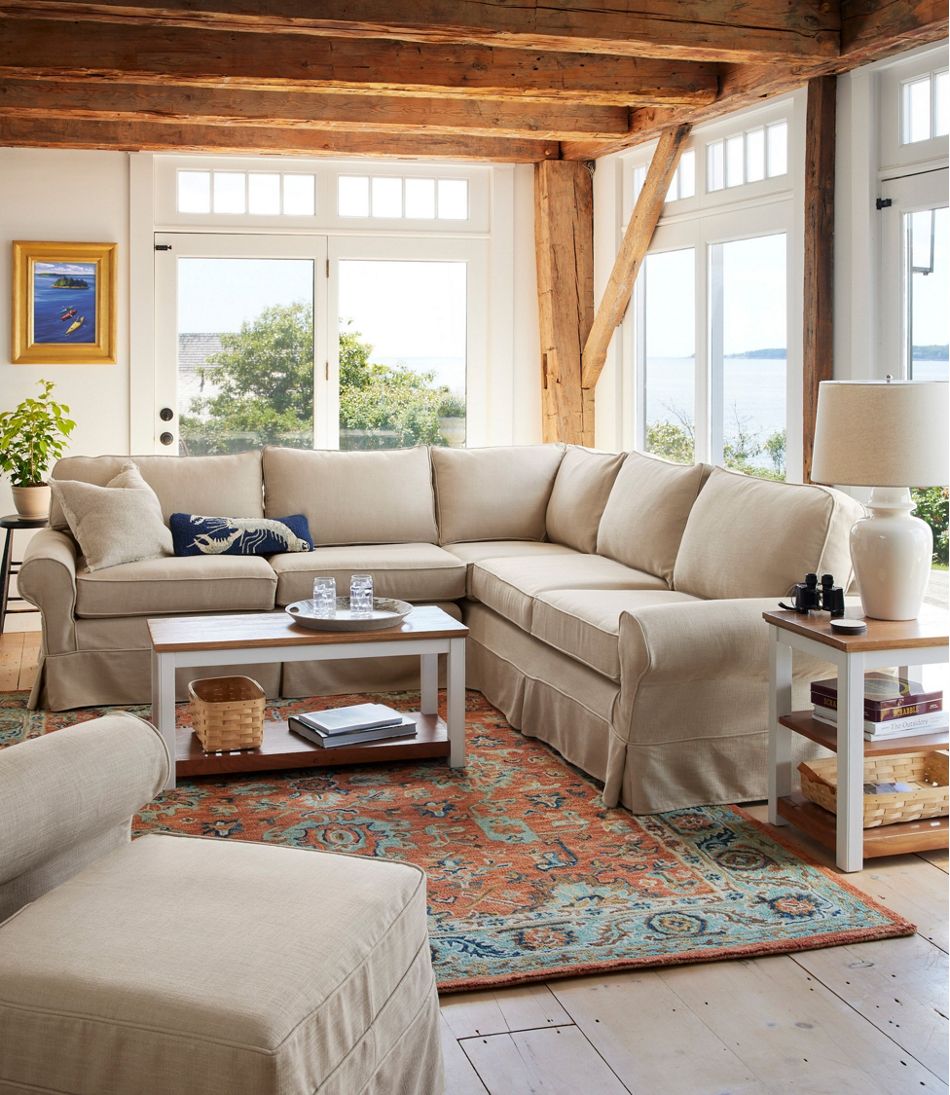 Single Border Terracotta Wool Tufted Rug | L.L.Bean Trending