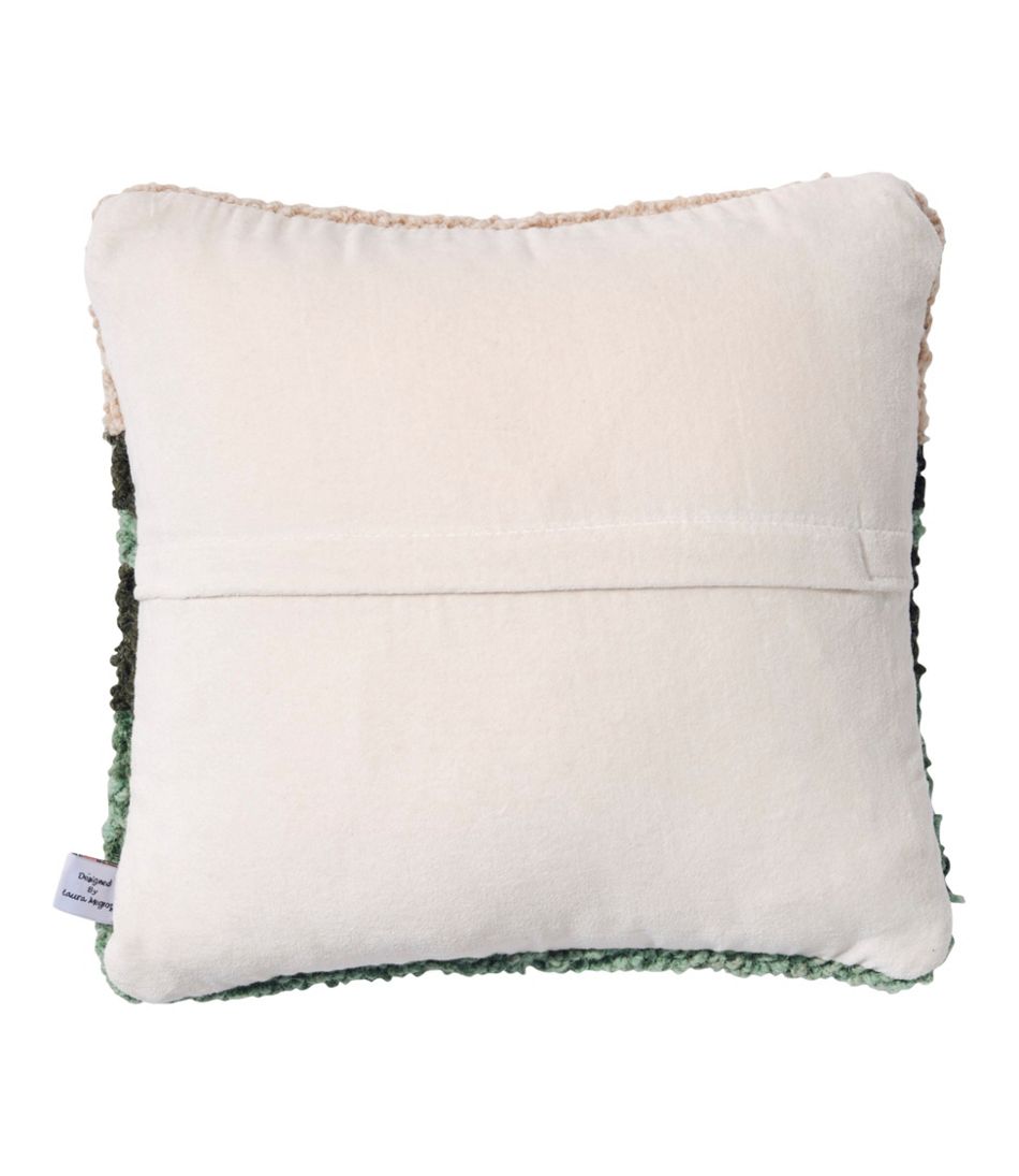 Wool Hooked Throw Pillow, Mountains, 14" x 14" | L.L.Bean Everyday