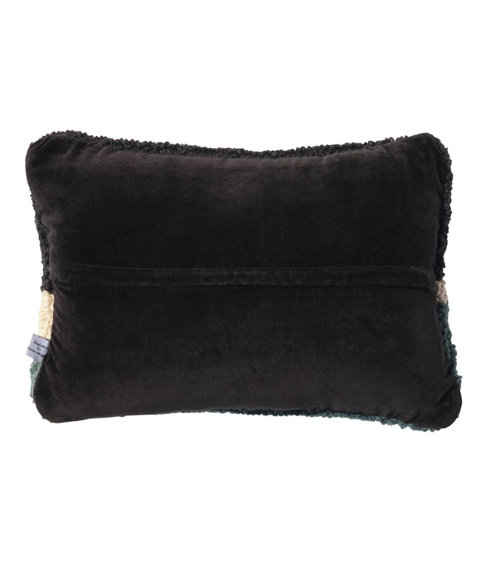 Wool Hooked Throw Pillow, Winter Woods, 12" x 18" | L.L.Bean Exclusive