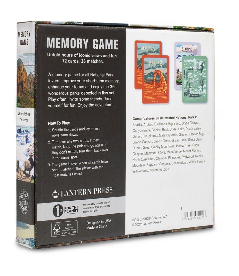 National Parks Memory Game | L.L.Bean Exclusive