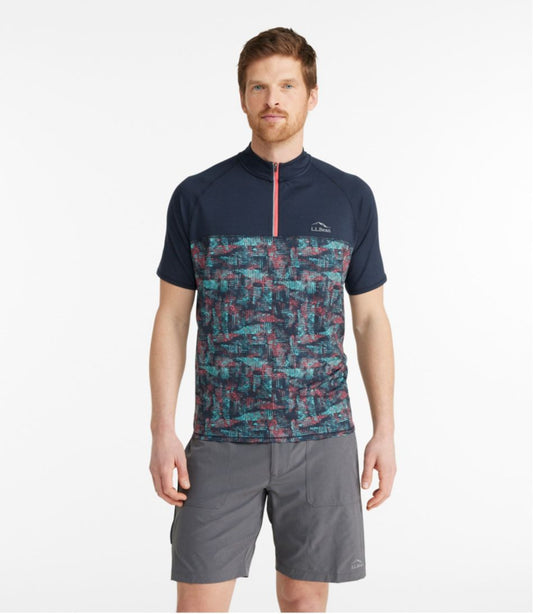 Men's Comfort Cycling Jersey, Short-Sleeve Print | L.L.Bean Best Seller