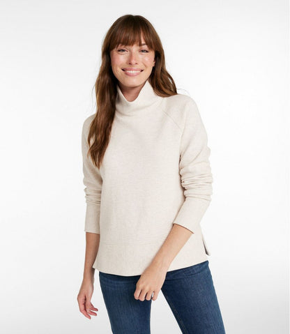 Women's Lakewashed Double-Knit Funnelneck | L.L.Bean Featured