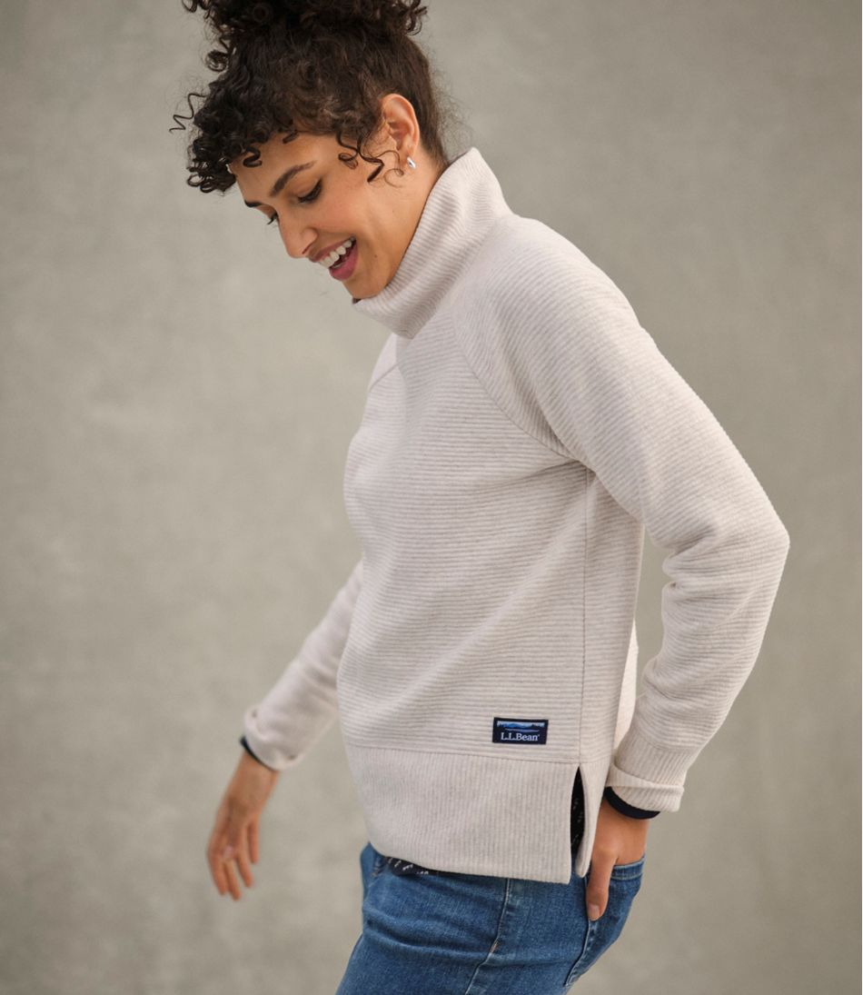 Women's Lakewashed Double-Knit Funnelneck | L.L.Bean Featured
