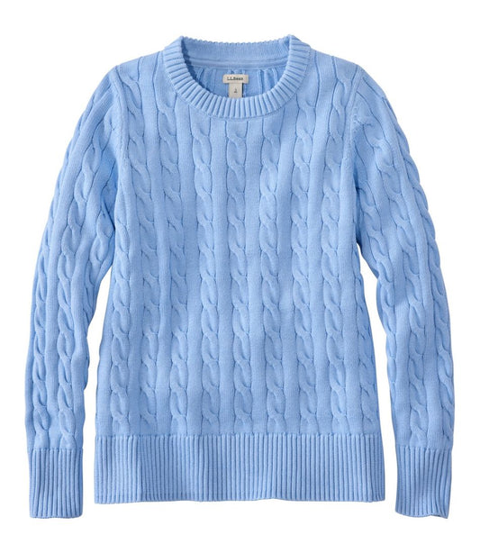Women's The Original Double L® Sweater, Cable Crewneck | L.L.Bean Value