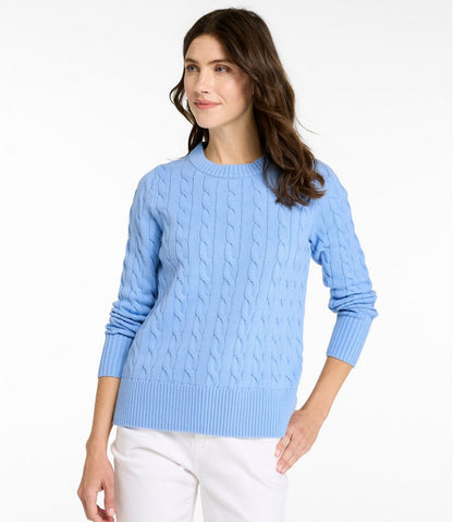 Women's The Original Double L® Sweater, Cable Crewneck | L.L.Bean Value