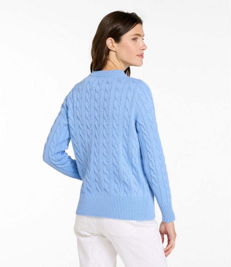 Women's The Original Double L® Sweater, Cable Crewneck | L.L.Bean Value