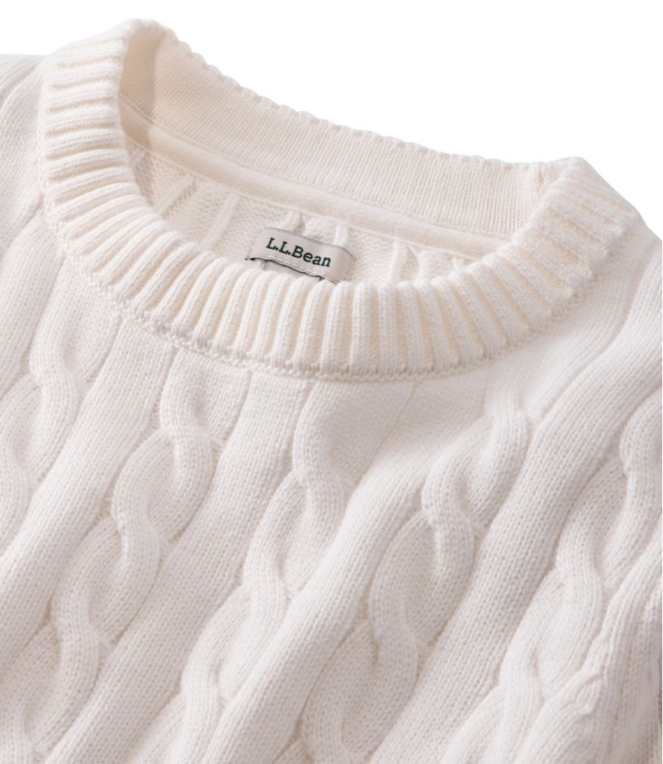 Women's The Original Double L® Sweater, Cable Crewneck | L.L.Bean Value