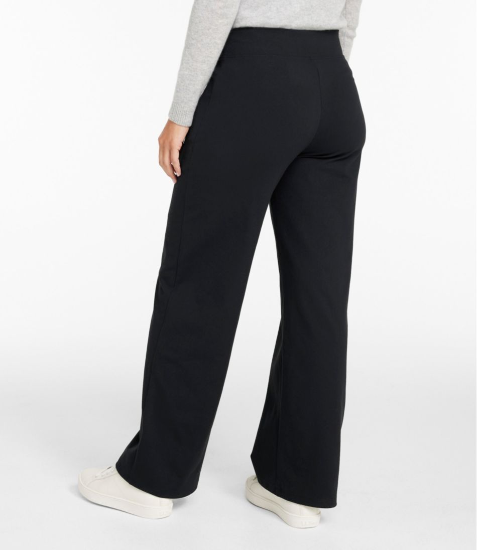 Women's Go-Anywhere Pants, High-Rise Wide-Leg | L.L.Bean Great Value