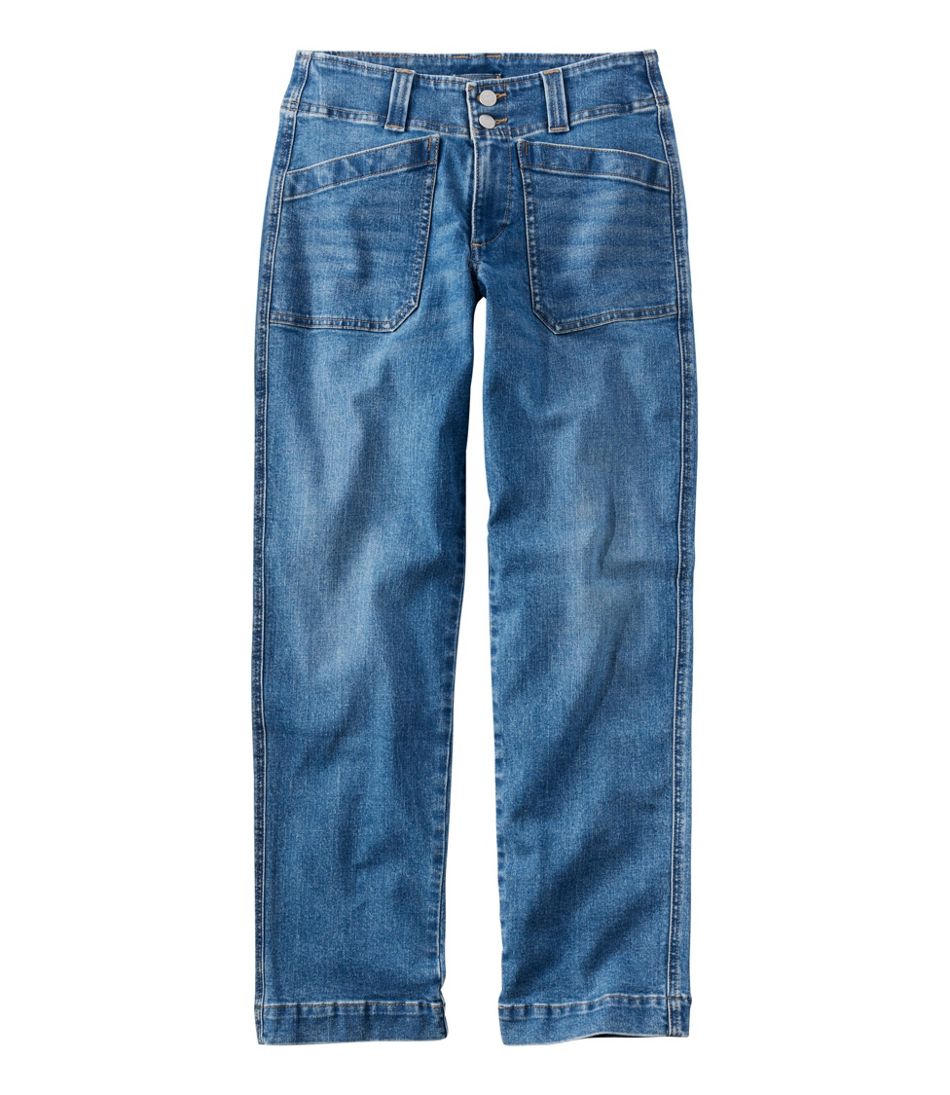 Women's 1912 Field Denim Pants, Mid-Rise Ankle Utility | L.L.Bean Latest