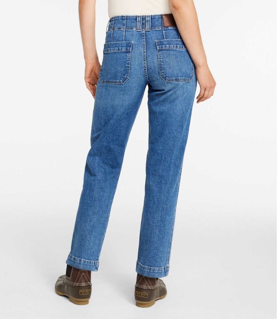 Women's 1912 Field Denim Pants, Mid-Rise Ankle Utility | L.L.Bean Latest