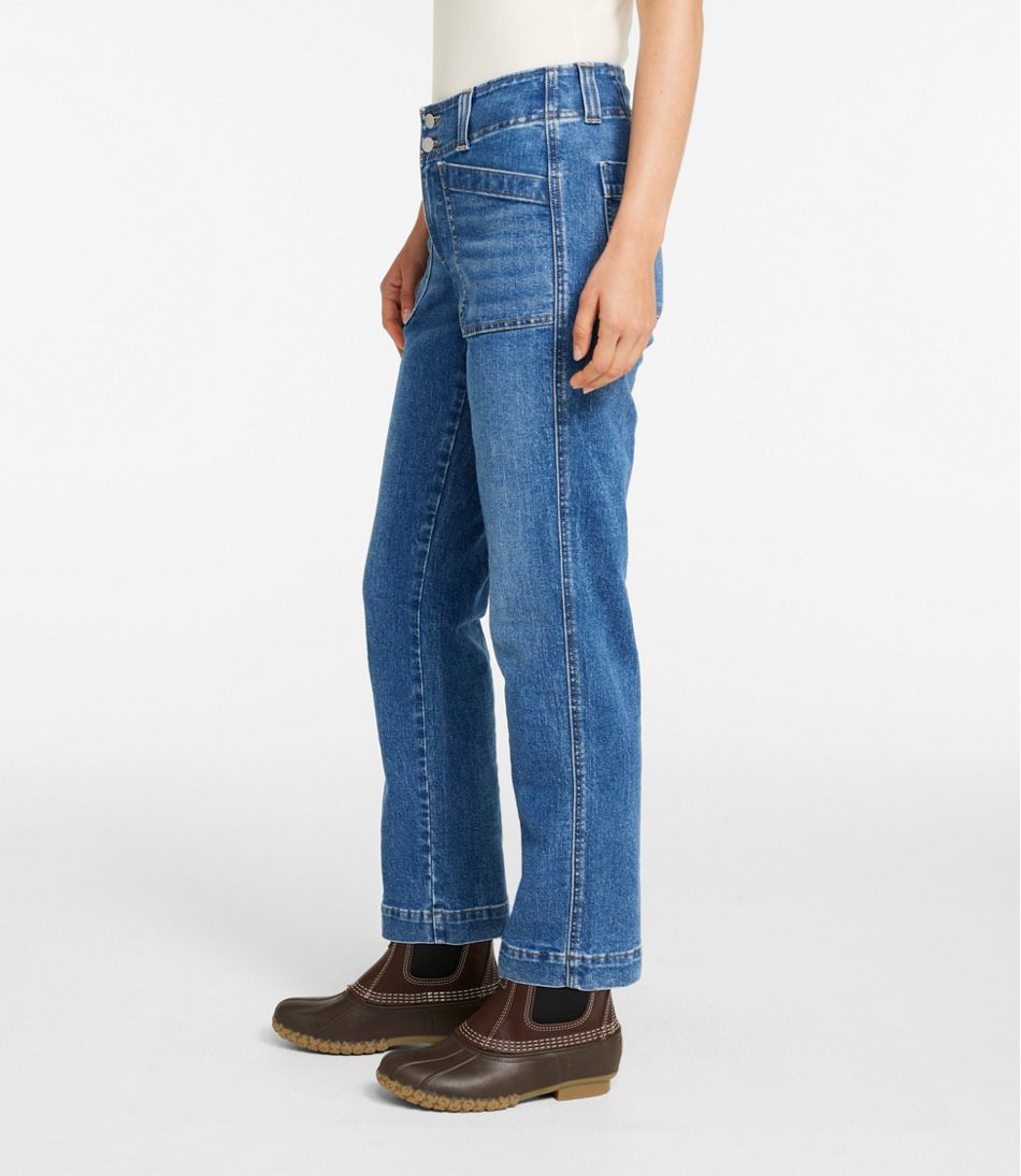 Women's 1912 Field Denim Pants, Mid-Rise Ankle Utility | L.L.Bean Latest