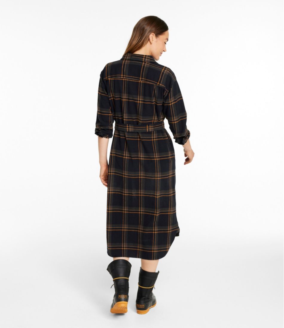 Women's Signature Camp Flannel Midi Dress | L.L.Bean Everyday