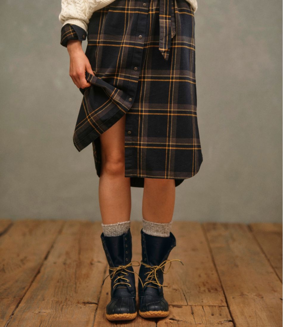 Women's Signature Camp Flannel Midi Dress | L.L.Bean Everyday
