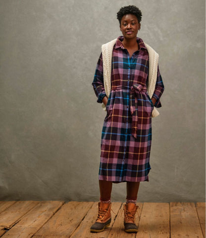 Women's Signature Camp Flannel Midi Dress | L.L.Bean Everyday