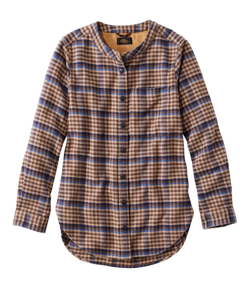 Women's Signature 1933 Collarless Chamois Tunic, Plaid | L.L.Bean Featured