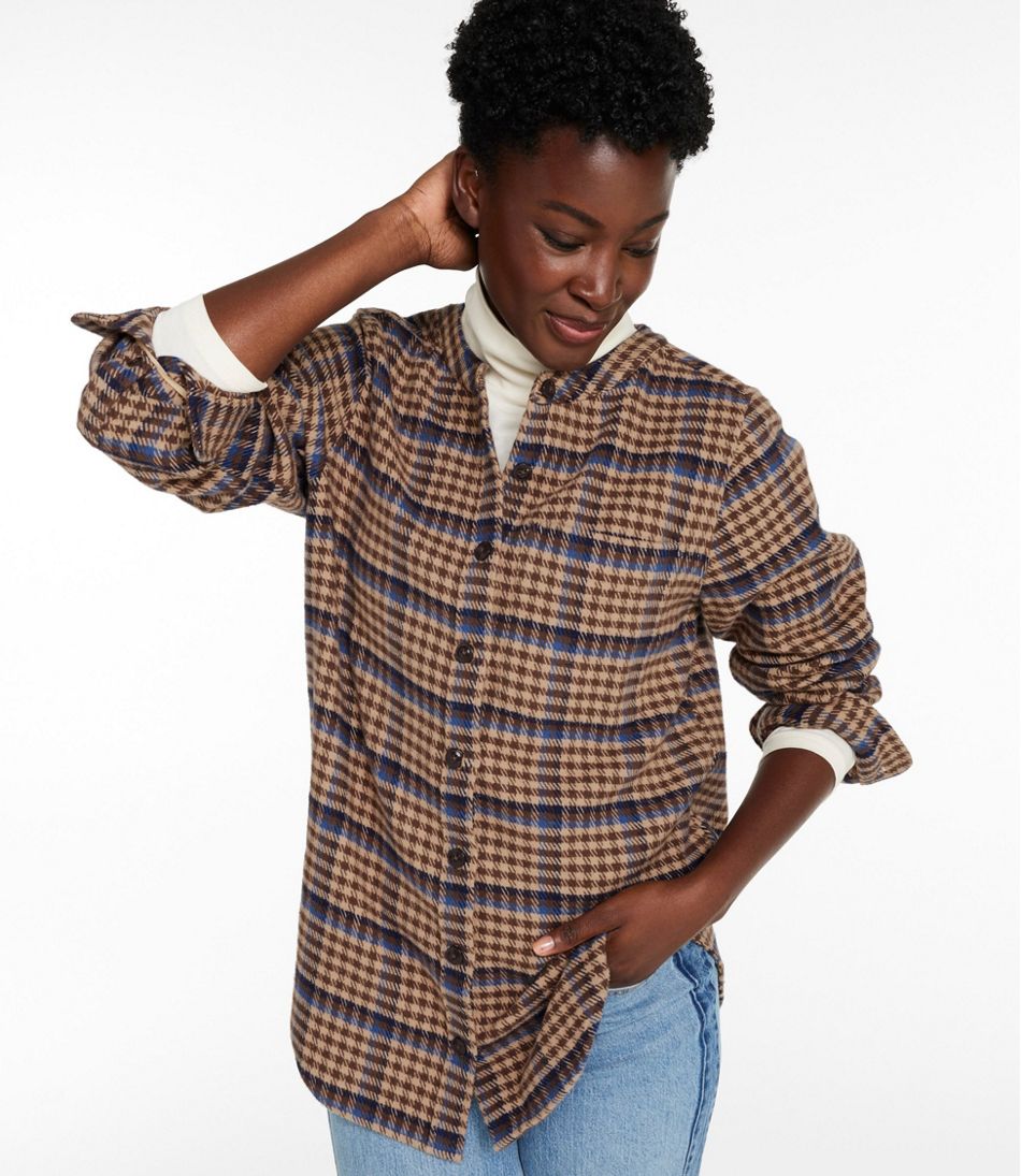 Women's Signature 1933 Collarless Chamois Tunic, Plaid | L.L.Bean Featured