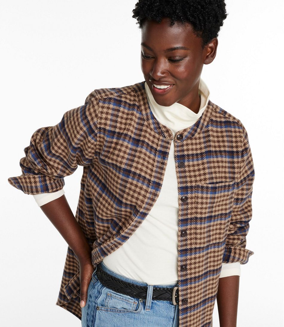 Women's Signature 1933 Collarless Chamois Tunic, Plaid | L.L.Bean Featured