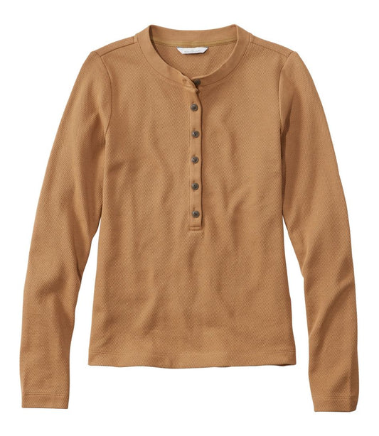 Women's Signature Premium Thermal Tops, Long-Sleeve Henley Shirt | L.L.Bean Trending