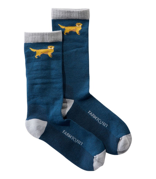 Adults' Farm to Feet Dog Collection Crew Socks | L.L.Bean Recommended