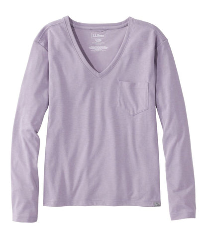 Women's Vista Camp V-Neck Pocket Tee, Long-Sleeve | L.L.Bean Signature