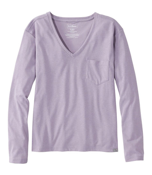 Women's Vista Camp V-Neck Pocket Tee, Long-Sleeve | L.L.Bean Signature