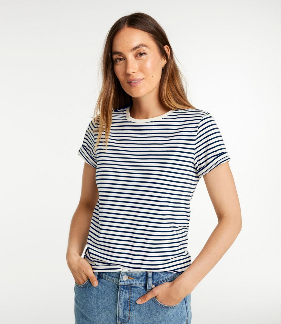Women's Signature Premium Essential Tee, Short-Sleeve Novelty | L.L.Bean Latest