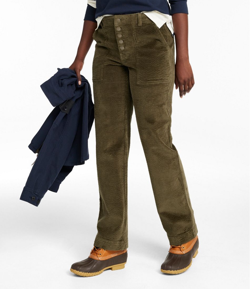 Women's Signature Utility Corduroy Pants, Mid-Rise Straight-Leg | L.L.Bean Featured