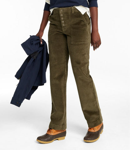 Women's Signature Utility Corduroy Pants, Mid-Rise Straight-Leg | L.L.Bean Featured