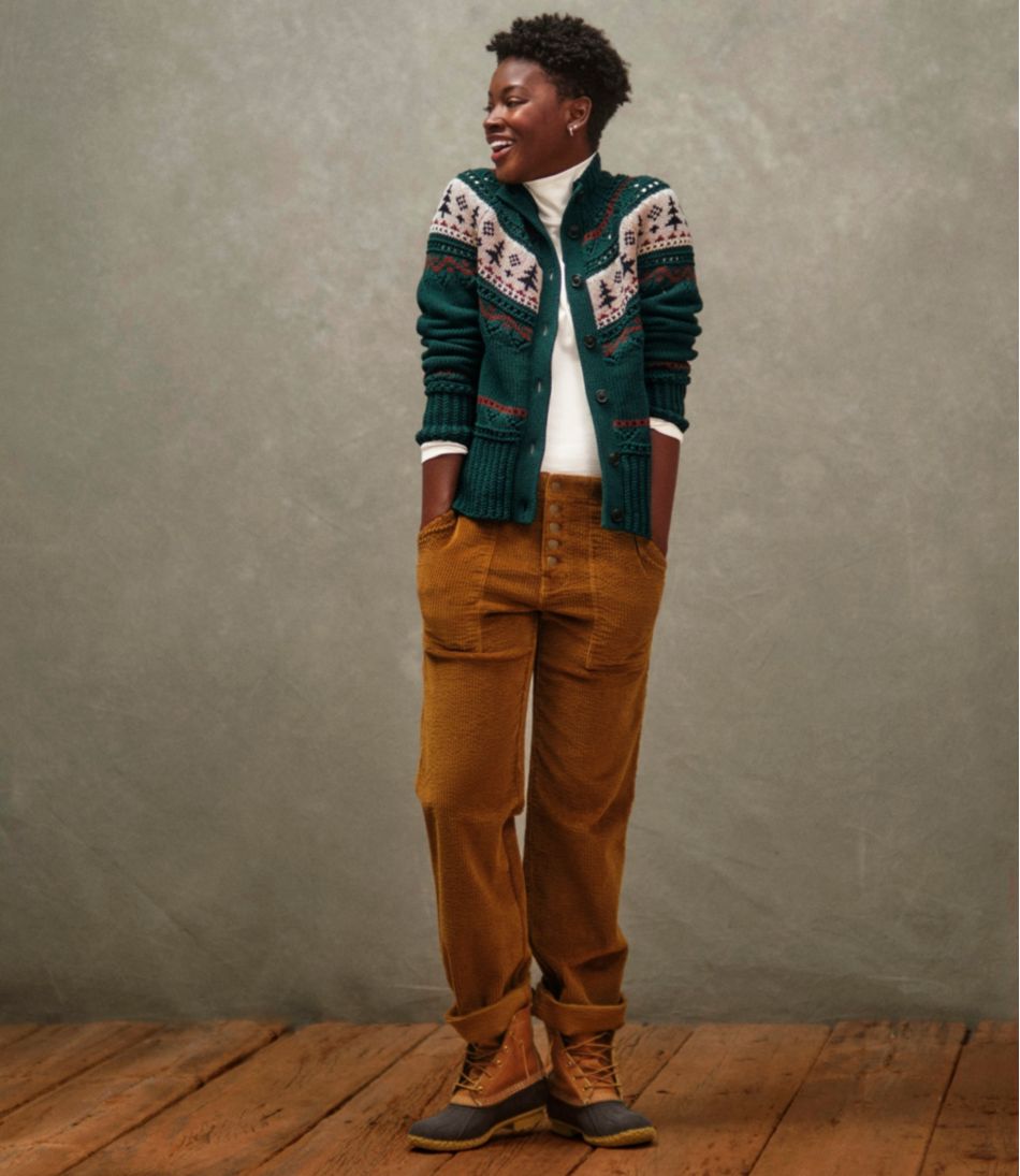 Women's Signature Utility Corduroy Pants, Mid-Rise Straight-Leg | L.L.Bean Featured