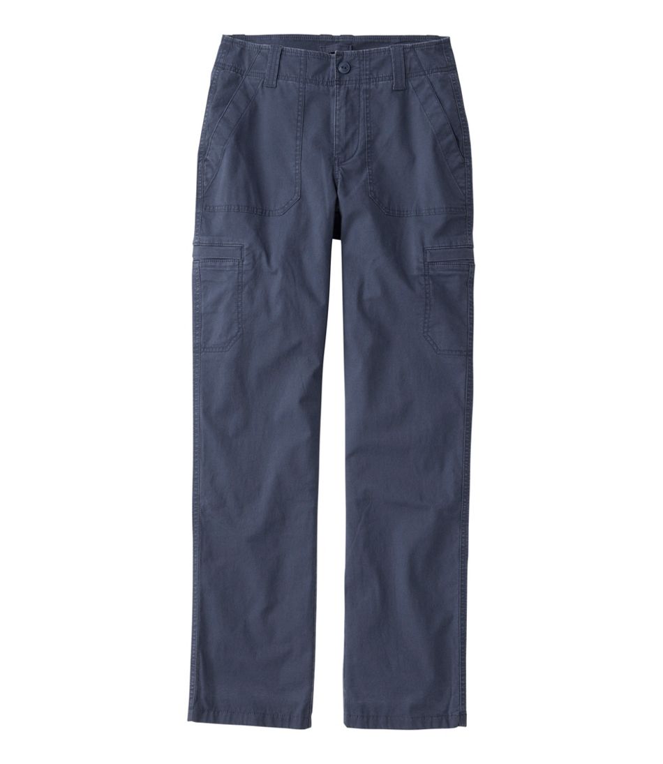 Women's 207 Vintage Cotton Canvas Pants, Mid-Rise Straight-Leg Cargo Lined | L.L.Bean Popular