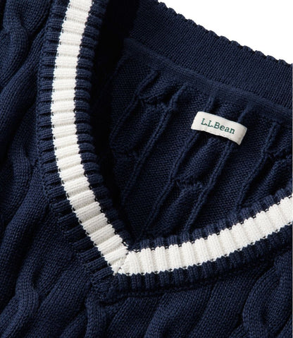 Women's The Original Double L® Sweater, Cable V-Neck | L.L.Bean Best Seller