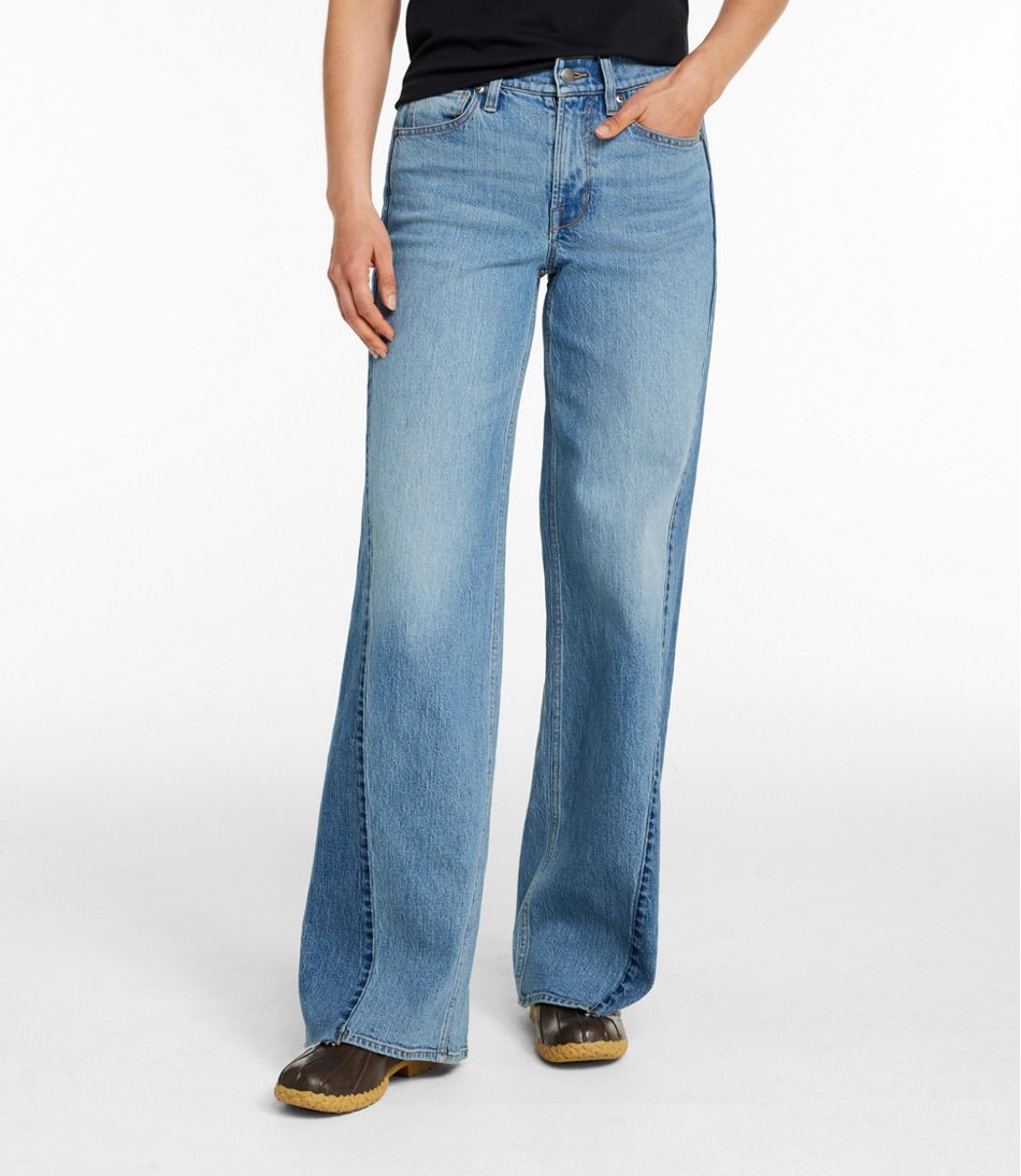 Women's Signature 1912 Premium Jeans, High-Rise Relaxed Wide-Leg | L.L.Bean Exclusive