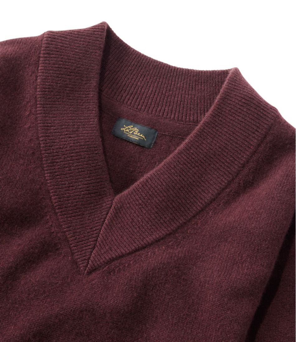 Women's Signature Premium Essential Cashmere Sweater, Relaxed V-Neck | L.L.Bean Great Value
