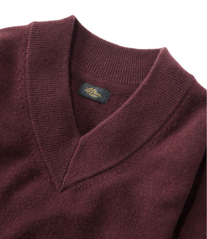 Women's Signature Premium Essential Cashmere Sweater, Relaxed V-Neck | L.L.Bean Great Value