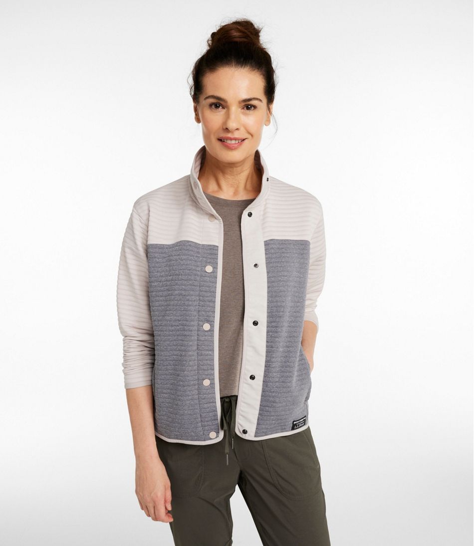 Women's Airlight Snap Front Jacket, Colorblock | L.L.Bean Popular